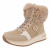 Botines con cordones para mujer - beige talla 37