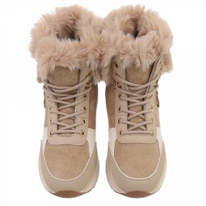 mzp-75-khakiset~4 Botines con cordones para mujer - beige talla 37