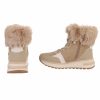 Botines con cordones para mujer - beige talla 37