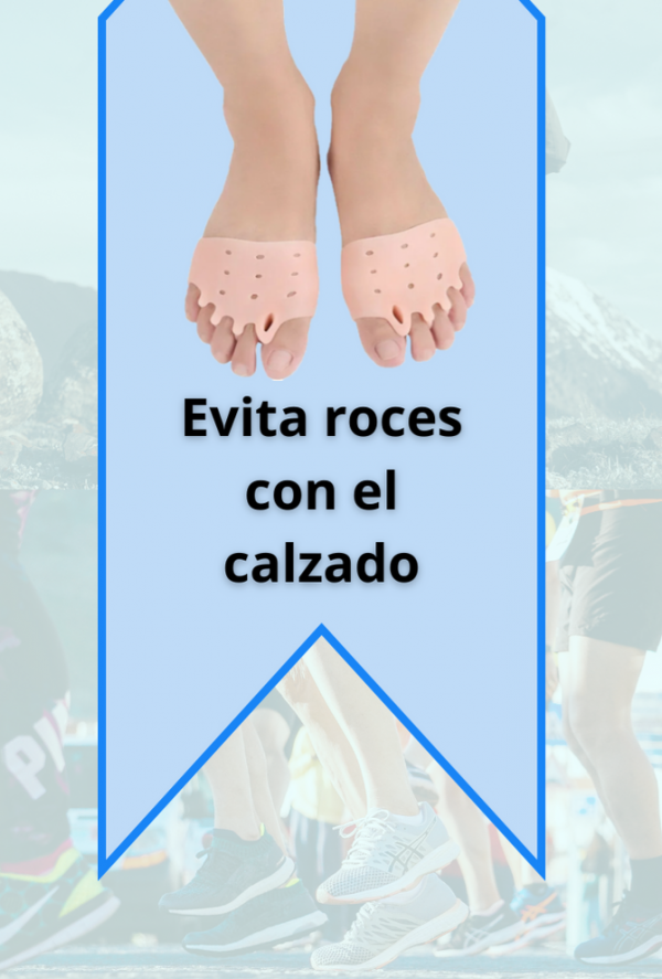 Evite_roces_con_el_calzado Almohadillas terapéuticas de silicona con separador de dedos roras. más 2 unidades gratuitas transparentes